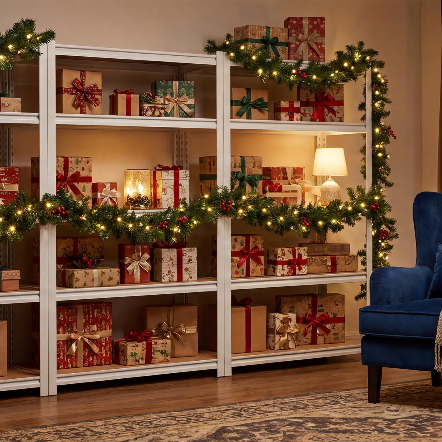 5-Tier Adjustable Metal Shelving Unit, Heavy Duty Utility Storage Rack for Kitchen, Pantry & Closet, 36"W x 16"D x 72"H, White